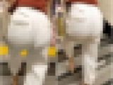 【再販】No.783「お尻まわりがキツキツな白パンツOL」