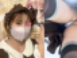 【メイドパンチラ逆さ撮り】新人の子③＝・カレンちゃんの純白day1.2【コンカフェ/ローアングル】