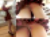 【再販】Tバック美女めくり＆しゃがみ込みで接写生尻モロ出し盗撮パンチラ動画