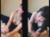 【再販】おっぱい大きめ 巨乳の女の子 部屋に連れ込んでフェラさせてみた スマホ撮影　《口内発射》