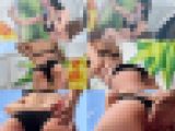 黒髪清楚美肌ビキニギャル 海の家セクハラ→イラマ凸口内射精→媚薬トランス昏■生ハメ