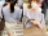 ★電車胸チラ★清純派OLさんに尾行GET【胸チラ乳首】