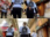 【黒系3名2シーン着衣尻】小柄×ガッチリ体型のお姉さんたち3名の色々な黒パンツ着衣尻を粘着撮影。