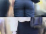 歩行記録0196「大きめなお尻をスラックスに詰め込んだ若手OL」