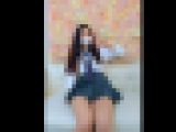パンチラJKの手コキ?初めての自撮りです・・