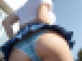 青チェック美少女のパンチラ写真集 vol.1
