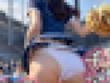 チアリーダー　パンチラ バックアングル