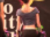 【再販】なにわガールズ1009  スパッツはこんなにガード固いのに…　嬉しいハプニング！　ホワイティなパンティーがはみ出て…