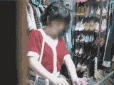 昭和顔のでぃ〜娘は　陥没乳首に白肌おっぱい　僕のお店の試着室551