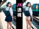透視されちゃう女子高生たち