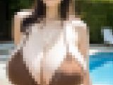 Kカップ爆乳ちゃんフラッシュ顔射