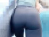 【4K高画質】ジム帰りショッピングヨガパンJD