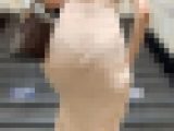【再販】No.1165「透けすぎじゃない！？タイトなレースワンピ姿の美尻美女」