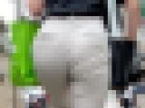 【再販】No.1175「グイッと突き出す美巨尻！美人キャリアウーマンのパンティーが凄い透けるスラックス」