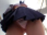 【再販】爆乳チラパイ階段パンチラ