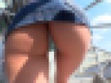 【再販】美脚OLお姉さんの私服階段パンチラ