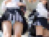 【動画】ミニスカ制服美少女！10人のおパンティ下から撮影！顔アングルも撮りました！！