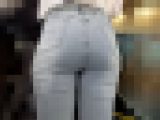 【4K高画質】流行りのデニム 理想的な形のJD