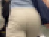 【再販】《４K・高画質》 No.1308「ばっちりフルバックパンティー！若妻のむっちり巨尻に接写」