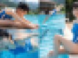 【AI写真】夏の林間学校のプールで魅せる！弾けるボディ！爽やかハイレグな健康的な美少女達の一夏の思い出