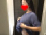 【女性専用シェアハウス着替え】超美巨乳！ムチムチ豊満お姉さんの脱衣所着替え