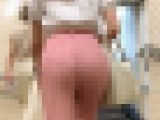 【再販】No.1457《顔モザ大解禁！！！》「驚愕のリブニットパンツ！最強桃尻の御尊顔はコレだ」