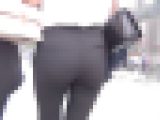 【FHD高画質】Black,White&amp;Tightな脚長美女