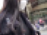 【横からの眺め393】インテリ系のセクシー美人ＯＬの巨乳を並走で！