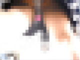 【再販】ポニーテールの美人女子大生の純白パンティ丸見え！