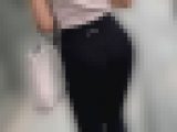 【再販】エロ過ぎるだろ！都会にジム帰りのお尻パツパツのスパッツを履いたお姉さま出現(/ω＼)