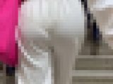 【再販】《４K・高画質》 No.1498「モーレツに透けるデカいPライン！ハミ尻も最強なGAL系JDの上下スウェット姿」