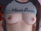 【ノーブラ】巨乳JDちゃん、着衣胸揉みと乳首責めでガチ喘ぎ