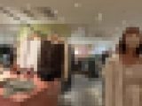 【再販】「いらっしゃいませ〜」の裏で濡れてた。水色パンツが昼からじっとり。