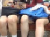 【再販】制服女子のお座り対面撮り94〜黒髪赤チェック二人組