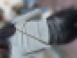 【再販】パツパツのレザーパンツからTバックのPライン(/ω＼)